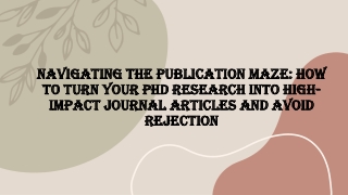 Navigating the Publication