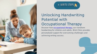 Unlocking Handwriting Potential with Occupational Therapy Discover how occupational therapy can transform handwriting fo