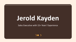 Jerold Kayden - A Proven Authority From Boston, MA