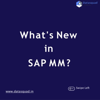 What's New in SAP Material Management?