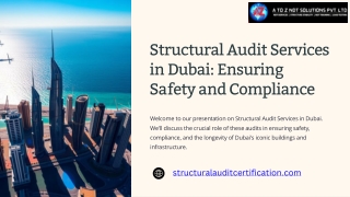 Structural Audit Services in Dubai – Ensuring Safety & Compliance