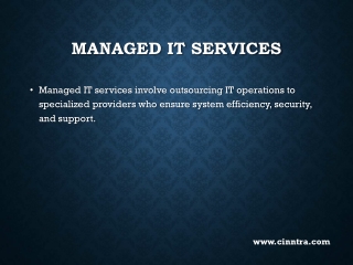 Managed IT Services & Support  - Cinntra