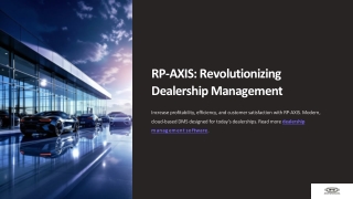 Dealership Management Software – RP-AXIS
