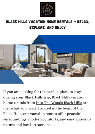 Relax with Black Hills Vacation Home Rentals
