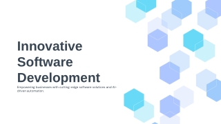 Innovative Software Development & AI Solutions