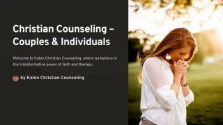 Christian Counseling – Couples & Individuals