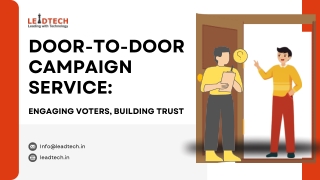 Door-to-Door Campaign Service: Engaging Voters, Building Trust
