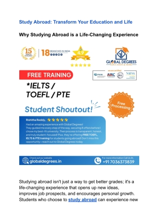 Study Abroad_ Transform Your Education and Life