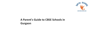 A Parent's Guide to CBSE Schools in Gurgaon