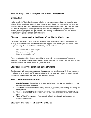 9_Mind Over Weight_ How to Reprogram Your Brain for Lasting Results