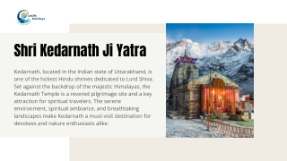 Shri Kedarnath Ji Yatra- 5 Days 4 Nights Package – Best Kedarnath Tour with Stay