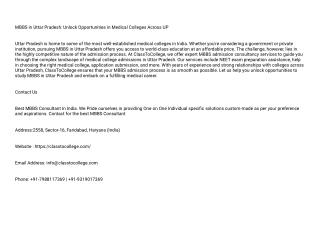 MBBS in Uttar Pradesh