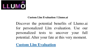 Custom Llm Evaluation  Llumo.ai