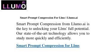 Smart Prompt Compression For Llms  Llumo.ai