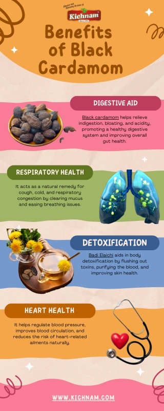 Benefits of black cardamom