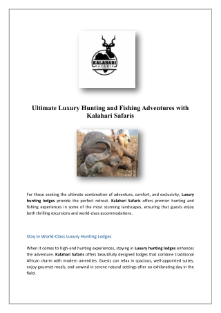 Leopard Hunting | kalaharisafaris