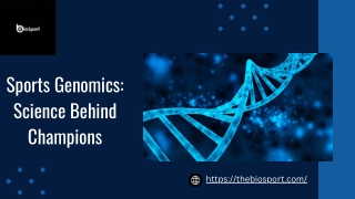 Sports Genomics Science Behind Champions