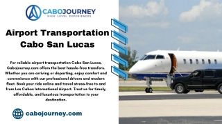 Airport Transportation Cabo San Lucas