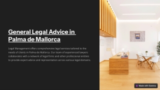 Legal Advice in Palma de Mallorca, spain