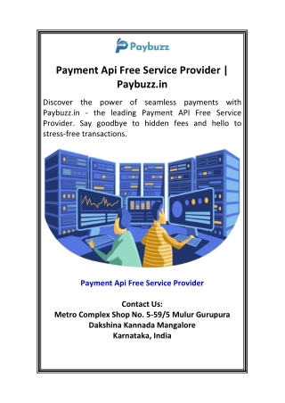 Payment Api Free Service Provider  Paybuzz.in