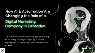 How AI & Automation Are Changing the Role of a Digital Marketing Company in Dehradun