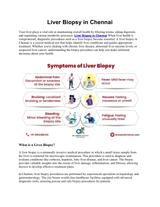 Liver Biopsy in Chennai