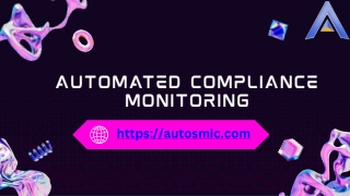 Automated Compliance Monitoring with Autosmic