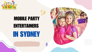 Mobile Party Entertainers in Sydney