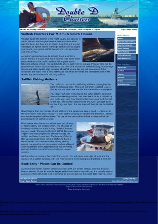 Miami sailfish charters