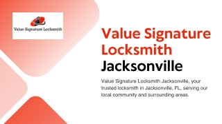 Value Signature Locksmith Jacksonville