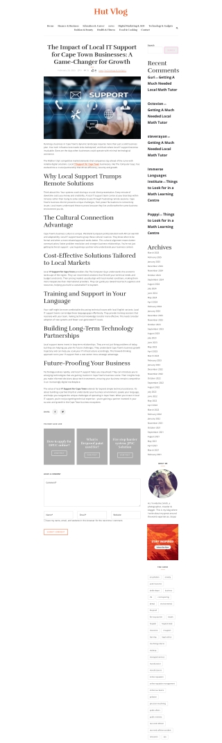 The Impact of Local IT Support for Cape Town Businesses A Game-Changer for Growth