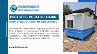 Customizable Portable Cabin Containers – Move Anywhere with Ease