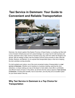 taxi service in Dammam (2)