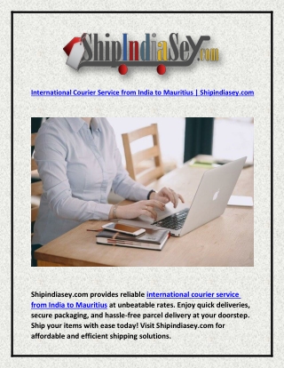 International Courier Service from India to Mauritius | Shipindiasey.com