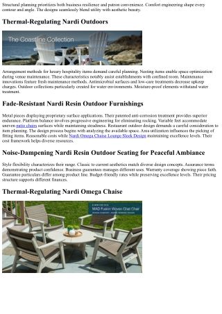 Nardi All-Weather Furniture