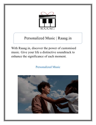 Personalized Music  Raaag.in
