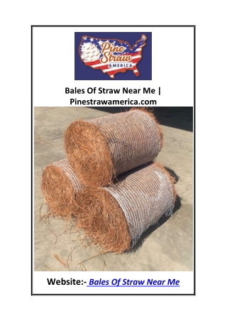Bales Of Straw Near Me  Pinestrawamerica.com