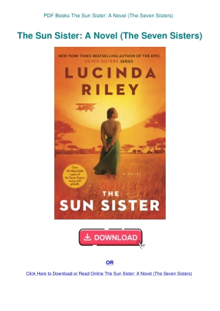 PDF Books The Sun Sister A Novel (The Seven Sisters)