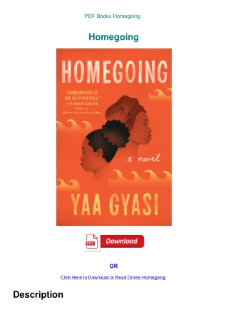 PDF Books Homegoing