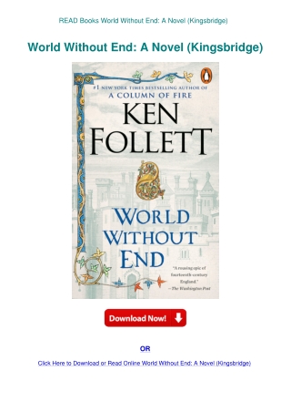 READ Books World Without End A Novel (Kingsbridge)