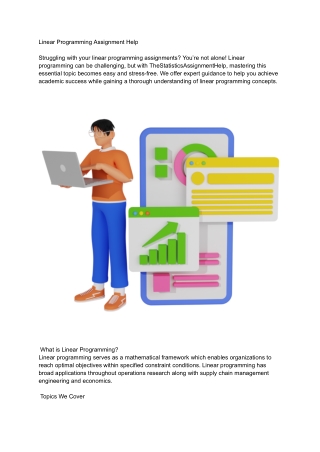 Linear Programming Assignment Help
