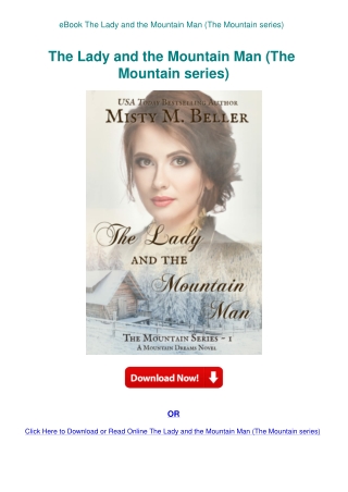 eBook The Lady and the Mountain Man (The Mountain series)