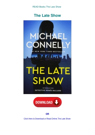 READ Books The Late Show