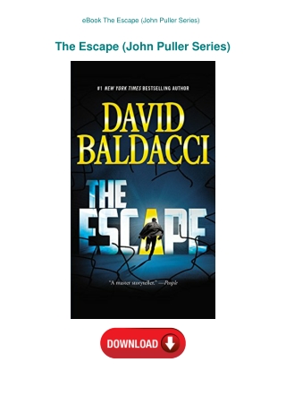 eBook The Escape (John Puller Series)
