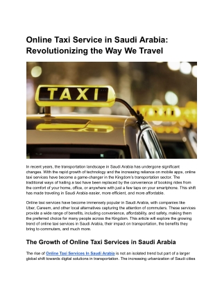 Online Taxi Services In Saudi Arabia (2)