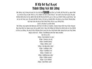 Bí Kíp Để Đạt Được Thành Công Với Bài Liêng FUN88