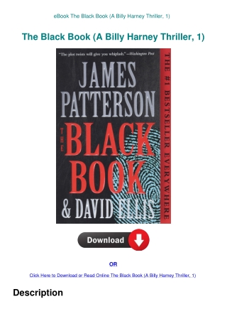 eBook The Black Book (A Billy Harney Thriller  1)