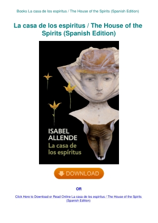 Books La casa de los espiritus  The House of the Spirits (Spanish Edition)
