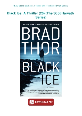 READ Books Black Ice A Thriller (20) (The Scot Harvath Series)