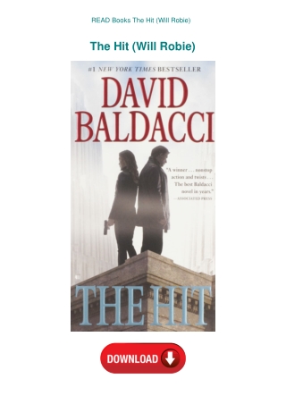 READ Books The Hit (Will Robie)
